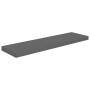 Estantes flotantes pared 4 uds MDF gris brillo 90x23,5x3,8 cm en Estanterías | Comprar online en Foru.es