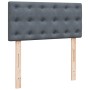 Cama box spring con colchón terciopelo gris oscuro 80x200 cm de , Camas y somieres - Ref: Foro24-3287603, Precio: 363,41 €, D...