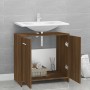 Armario de baño madera contrachapada marrón roble 60x33x60 cm de vidaXL, Muebles de baño - Ref: Foro24-815527, Precio: 39,08 ...