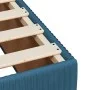 Box spring bed with blue velvet mattress 100x200 cm by , Beds and slatted bases - Ref: Foro24-3287660, Price: 345,90 €, Disco...