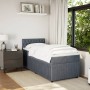 Cama box spring con colchón terciopelo gris oscuro 100x200 cm de , Camas y somieres - Ref: Foro24-3287669, Precio: 370,77 €, ...
