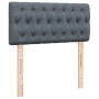 Cama box spring con colchón terciopelo gris oscuro 100x200 cm de , Camas y somieres - Ref: Foro24-3287669, Precio: 370,77 €, ...
