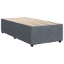 Cama box spring con colchón terciopelo gris oscuro 100x200 cm de , Camas y somieres - Ref: Foro24-3287669, Precio: 370,77 €, ...