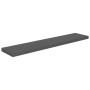 Estante flotante de pared MDF gris brillo 120x23,5x3,8 cm en Estanterías | Comprar online en Foru.es