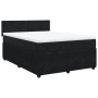 Cama box spring con colchón terciopelo negro 160x200 cm de , Camas y somieres - Ref: Foro24-3287778, Precio: 534,48 €, Descue...