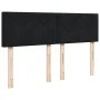 Box spring bed with black velvet mattress 160x200 cm by , Beds and slatted bases - Ref: Foro24-3287778, Price: 524,98 €, Disc...