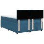 Cama box spring con colchón terciopelo azul 160x200 cm de , Camas y somieres - Ref: Foro24-3287786, Precio: 582,65 €, Descuen...