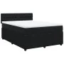 Box spring bed with black velvet mattress 160x200 cm by , Beds and slatted bases - Ref: Foro24-3287790, Price: 539,71 €, Disc...
