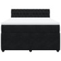 Cama box spring con colchón terciopelo negro 160x200 cm de , Camas y somieres - Ref: Foro24-3287790, Precio: 547,56 €, Descue...