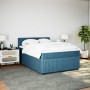 Cama box spring con colchón terciopelo azul 160x200 cm de , Camas y somieres - Ref: Foro24-3287792, Precio: 596,78 €, Descuen...