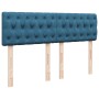 Cama box spring con colchón terciopelo azul 160x200 cm de , Camas y somieres - Ref: Foro24-3287792, Precio: 596,78 €, Descuen...