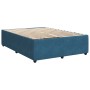 Cama box spring con colchón terciopelo azul 160x200 cm de , Camas y somieres - Ref: Foro24-3287792, Precio: 596,78 €, Descuen...