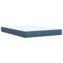 Cama box spring con colchón terciopelo azul 160x200 cm de , Camas y somieres - Ref: Foro24-3287792, Precio: 596,78 €, Descuen...