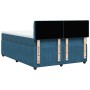 Cama box spring con colchón terciopelo azul 160x200 cm de , Camas y somieres - Ref: Foro24-3287792, Precio: 596,78 €, Descuen...