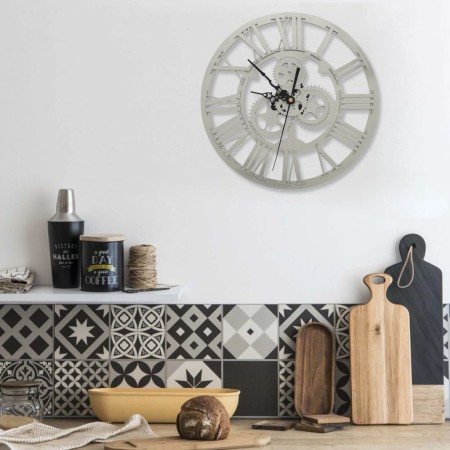 Reloj de pared acrílico plateado 30 cm de vidaXL, Relojes de pared - Ref: Foro24-325169, Precio: 28,53 €, Descuento: %