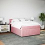 Cama box spring con colchón terciopelo rosa 160x200 cm de , Camas y somieres - Ref: Foro24-3287799, Precio: 561,61 €, Descuen...