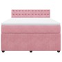 Cama box spring con colchón terciopelo rosa 160x200 cm de , Camas y somieres - Ref: Foro24-3287799, Precio: 561,61 €, Descuen...
