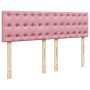 Cama box spring con colchón terciopelo rosa 160x200 cm de , Camas y somieres - Ref: Foro24-3287799, Precio: 561,61 €, Descuen...