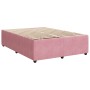 Cama box spring con colchón terciopelo rosa 160x200 cm de , Camas y somieres - Ref: Foro24-3287799, Precio: 561,61 €, Descuen...