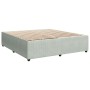 Cama box spring con colchón terciopelo gris claro 180x200 cm de , Camas y somieres - Ref: Foro24-3287800, Precio: 687,79 €, D...