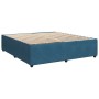 Cama box spring con colchón terciopelo azul 200x200 cm de , Camas y somieres - Ref: Foro24-3287828, Precio: 739,67 €, Descuen...
