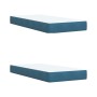 Cama box spring con colchón terciopelo azul 200x200 cm de , Camas y somieres - Ref: Foro24-3287828, Precio: 739,67 €, Descuen...