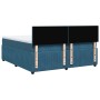 Cama box spring con colchón terciopelo azul 200x200 cm de , Camas y somieres - Ref: Foro24-3287828, Precio: 739,67 €, Descuen...
