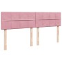 Cama box spring con colchón terciopelo rosa 200x200 cm de , Camas y somieres - Ref: Foro24-3287835, Precio: 759,17 €, Descuen...
