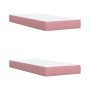 Cama box spring con colchón terciopelo rosa 200x200 cm de , Camas y somieres - Ref: Foro24-3287835, Precio: 759,17 €, Descuen...