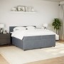 Cama box spring con colchón terciopelo gris oscuro 200x200 cm de , Camas y somieres - Ref: Foro24-3287837, Precio: 780,93 €, ...