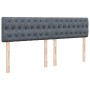 Cama box spring con colchón terciopelo gris oscuro 200x200 cm de , Camas y somieres - Ref: Foro24-3287837, Precio: 780,93 €, ...