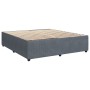 Cama box spring con colchón terciopelo gris oscuro 200x200 cm de , Camas y somieres - Ref: Foro24-3287837, Precio: 780,93 €, ...