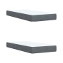 Cama box spring con colchón terciopelo gris oscuro 200x200 cm de , Camas y somieres - Ref: Foro24-3287837, Precio: 780,93 €, ...