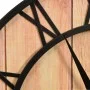 Brown and black MDF and iron wall clock 39 cm by vidaXL, Wall clocks - Ref: Foro24-325172, Price: 37,10 €, Discount: %