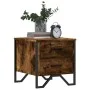 Bedside tables 2 units smoked oak engineered wood 40x41x40 cm by , Nightstands - Ref: Foro24-848509, Price: 69,67 €, Discount: %