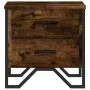 Bedside tables 2 units smoked oak engineered wood 40x41x40 cm by , Nightstands - Ref: Foro24-848509, Price: 69,67 €, Discount: %