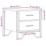 Bedside tables 2 units smoked oak engineered wood 40x41x40 cm by , Nightstands - Ref: Foro24-848509, Price: 69,67 €, Discount: %