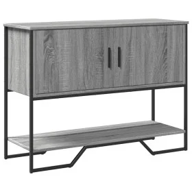 Mesa consola madera de ingeniería gris Sonoma 100x35x74,5 cm de , Mesas auxiliares - Ref: Foro24-848537, Precio: 72,04 €, Des...