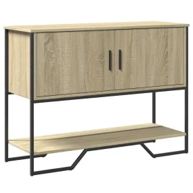 Engineered wood console table in Sonoma oak, 100x35x74.5 cm by , Side tables - Ref: Foro24-848535, Price: 67,41 €, Discount: %