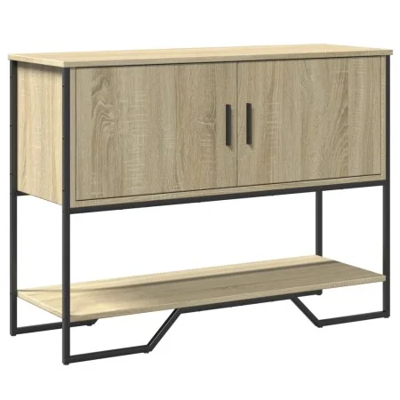 Engineered wood console table in Sonoma oak, 100x35x74.5 cm by , Side tables - Ref: Foro24-848535, Price: 67,41 €, Discount: %