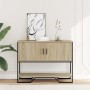 Mesa consola madera de ingeniería roble Sonoma 100x35x74,5 cm de , Mesas auxiliares - Ref: Foro24-848535, Precio: 68,14 €, De...
