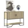 Engineered wood console table in Sonoma oak, 100x35x74.5 cm by , Side tables - Ref: Foro24-848535, Price: 67,41 €, Discount: %