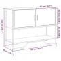 Engineered wood console table in Sonoma oak, 100x35x74.5 cm by , Side tables - Ref: Foro24-848535, Price: 67,41 €, Discount: %