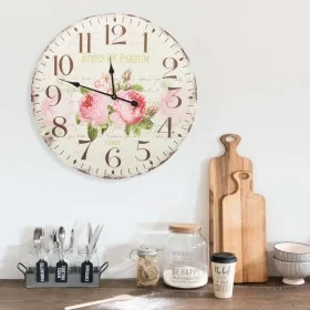 Vintage wall clock with flowers 60 cm by vidaXL, Wall clocks - Ref: Foro24-325177, Price: 54,78 €, Discount: %