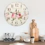 Reloj de pared vintage con flores 60 cm de vidaXL, Relojes de pared - Ref: Foro24-325177, Precio: 54,78 €, Descuento: %