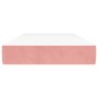 Colchón de muelles ensacados terciopelo rosa 90x210x20 cm de , Colchones - Ref: Foro24-4016569, Precio: 131,07 €, Descuento: %