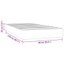 Colchón de muelles ensacados terciopelo rosa 90x210x20 cm de , Colchones - Ref: Foro24-4016569, Precio: 131,07 €, Descuento: %