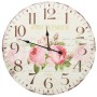 Reloj de pared vintage con flores 60 cm de vidaXL, Relojes de pared - Ref: Foro24-325177, Precio: 45,54 €, Descuento: %