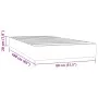 Pocket spring mattress for children, white fabric, 80x160 cm by , Mattresses - Ref: Foro24-4016543, Price: 106,65 €, Discount: %
