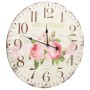 Reloj de pared vintage con flores 60 cm de vidaXL, Relojes de pared - Ref: Foro24-325177, Precio: 45,54 €, Descuento: %